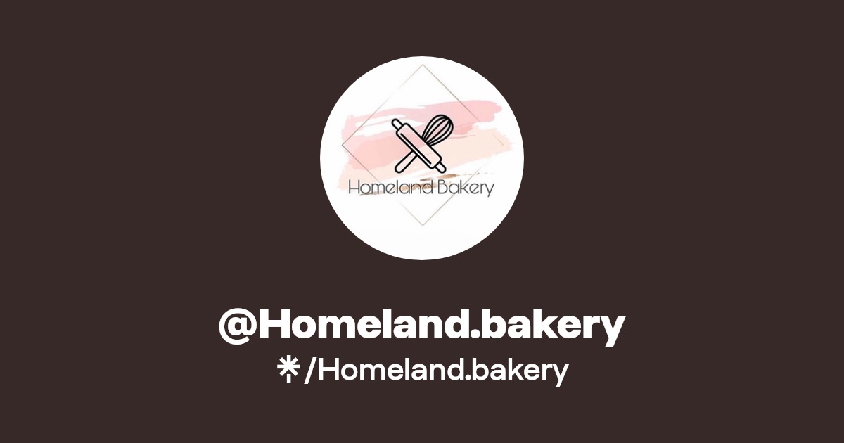 Homeland.bakery Instagram, TikTok Linktree