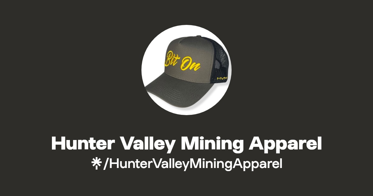 Hunter Valley Mining Apparel Instagram, Facebook, TikTok Linktree