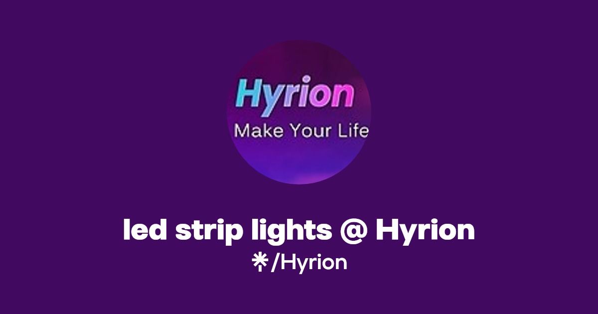 led strip lights Hyrion Linktree