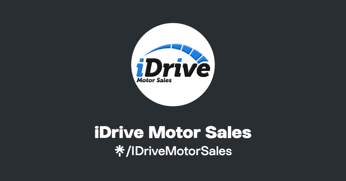 iDrive Motor Sales Instagram, Facebook Linktree