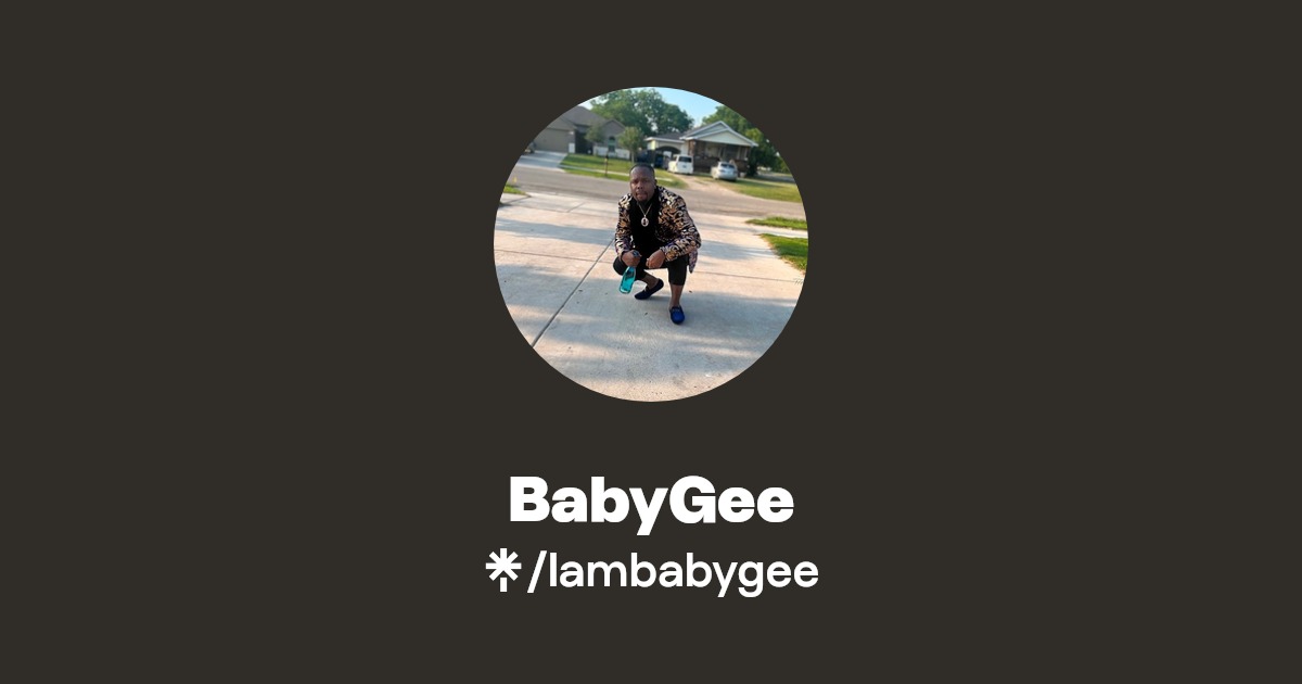 BabyGee - Listen on Apple Music - Linktree