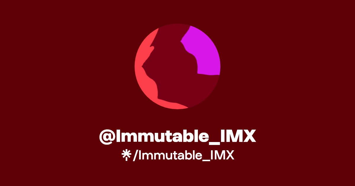 Immutable_IMX Twitter, TikTok Linktree