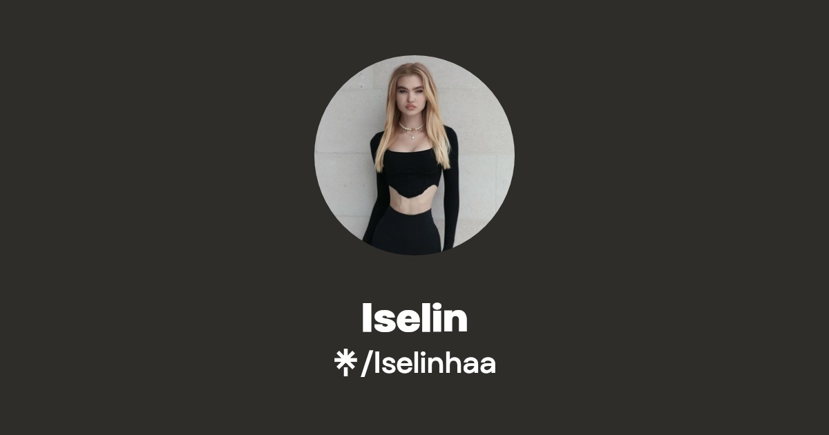 Iselin Instagram, TikTok Linktree