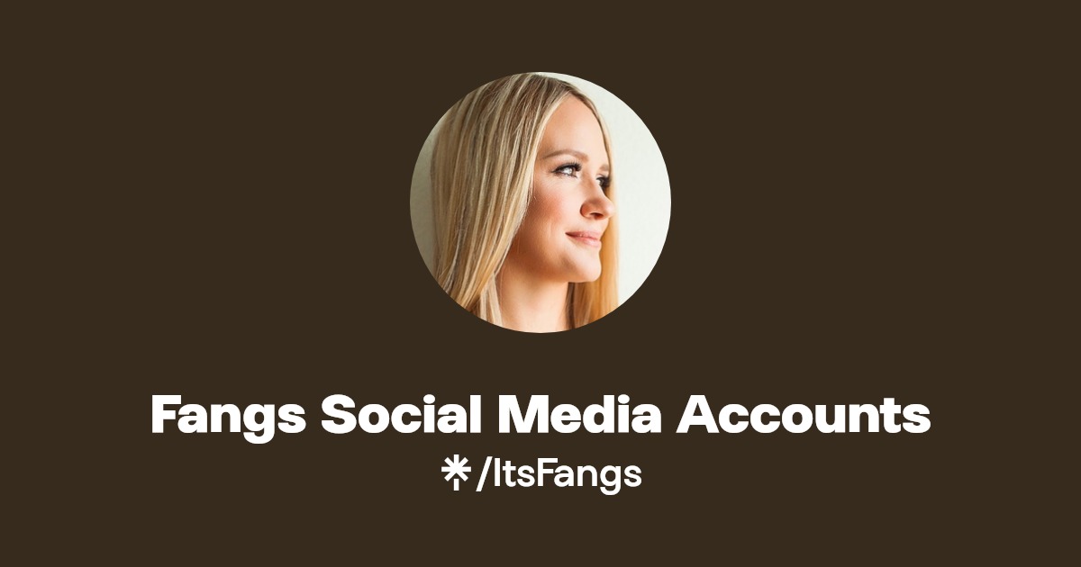 Fangs Social Media Accounts | Twitter, Instagram, TikTok | Linktree