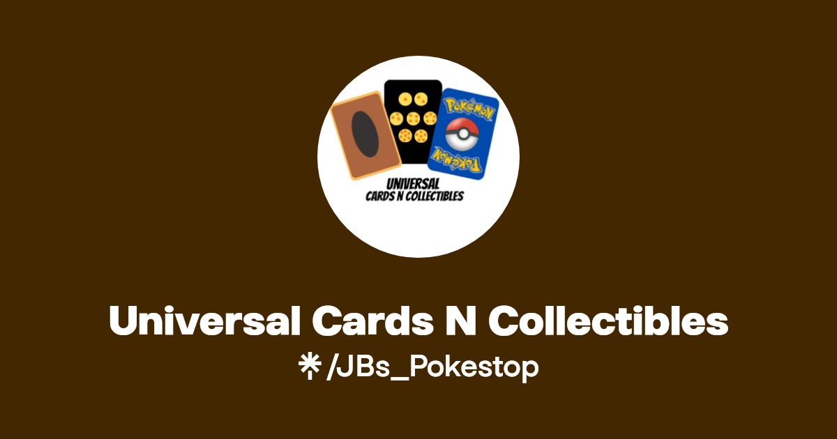 Universal Cards N Collectibles Instagram, Facebook Linktree