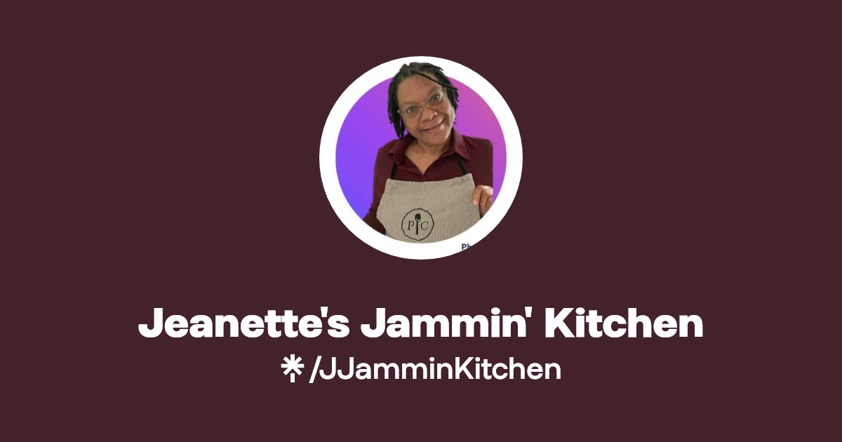 Jammin' Kitchen Instagram, Facebook, TikTok Linktree