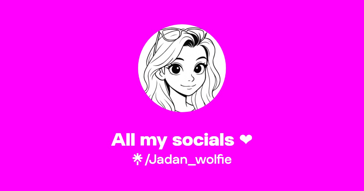 All my socials ️ | Instagram, TikTok | Linktree