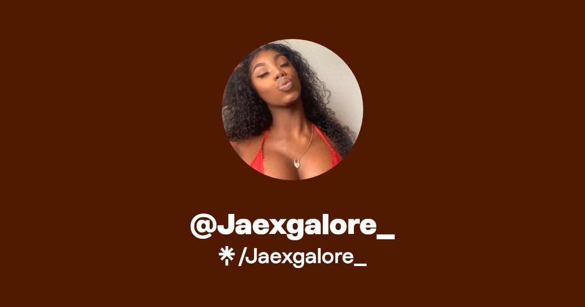 Jaexgalore_ - Find @Jaexgalore_ Onlyfans - Linktree