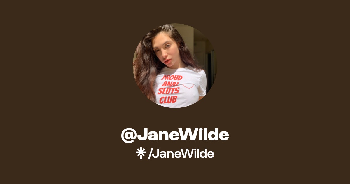 JaneWilde - Find @JaneWilde Onlyfans - Linktree