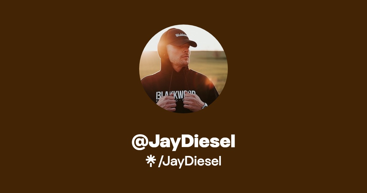 JayDiesel Twitter, Instagram, Facebook Linktree