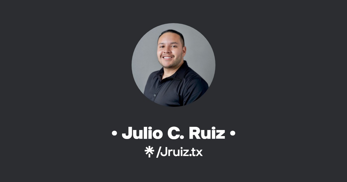 Julio C. Ruiz REALTOR® Instagram, Facebook, TikTok Linktree