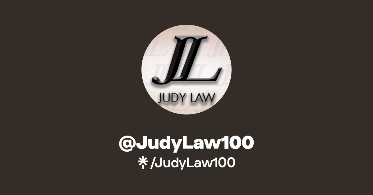 JudyLaw100 | TikTok | Linktree