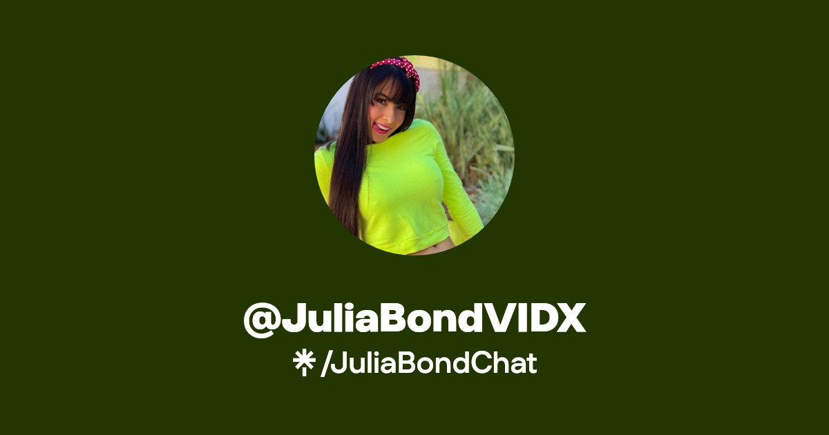 @JuliaBondVIDX | Linktree