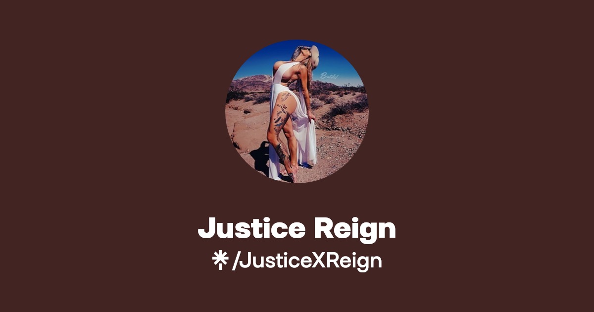 Justice Reign Instagram, TikTok Linktree