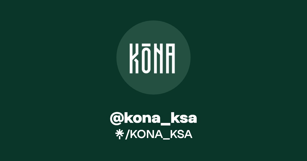 kona_ksa Twitter, Instagram, TikTok Linktree