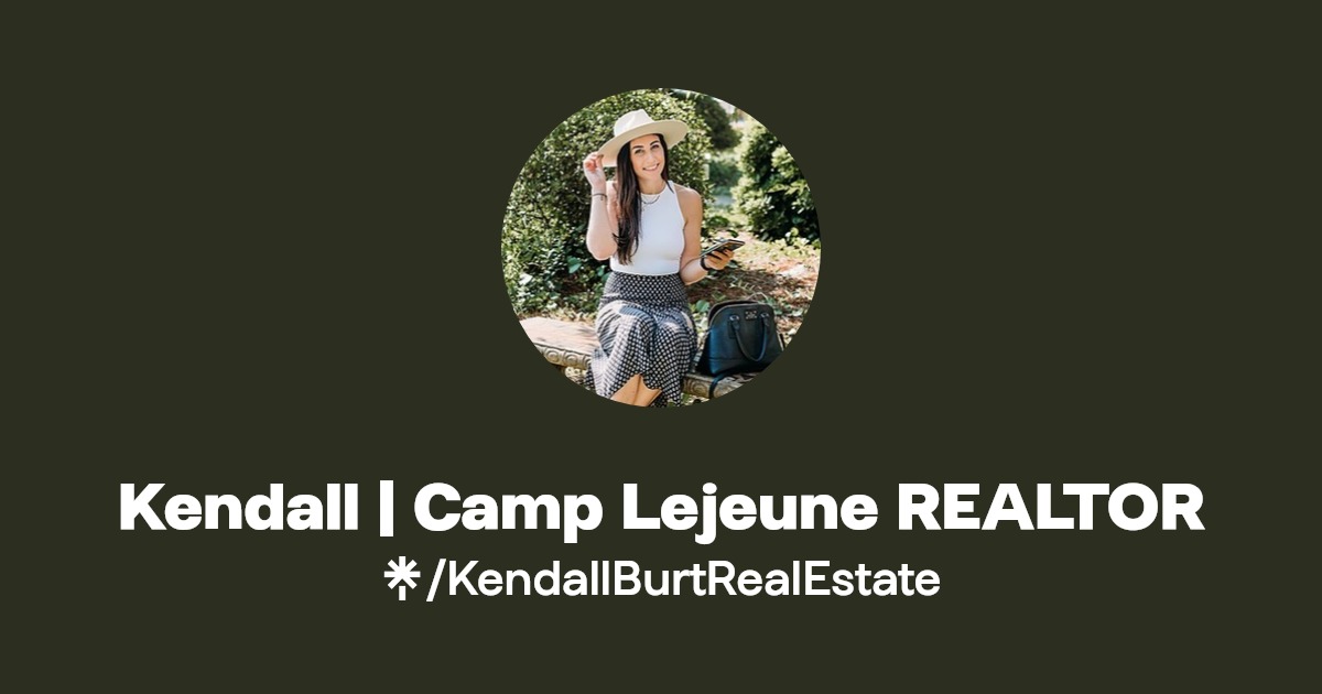 Kendall Camp Lejeune REALTOR Instagram, Facebook Linktree