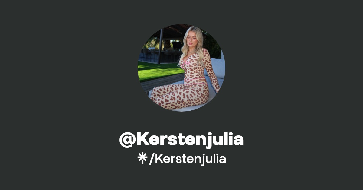 Kerstenjulia | Instagram | Linktree