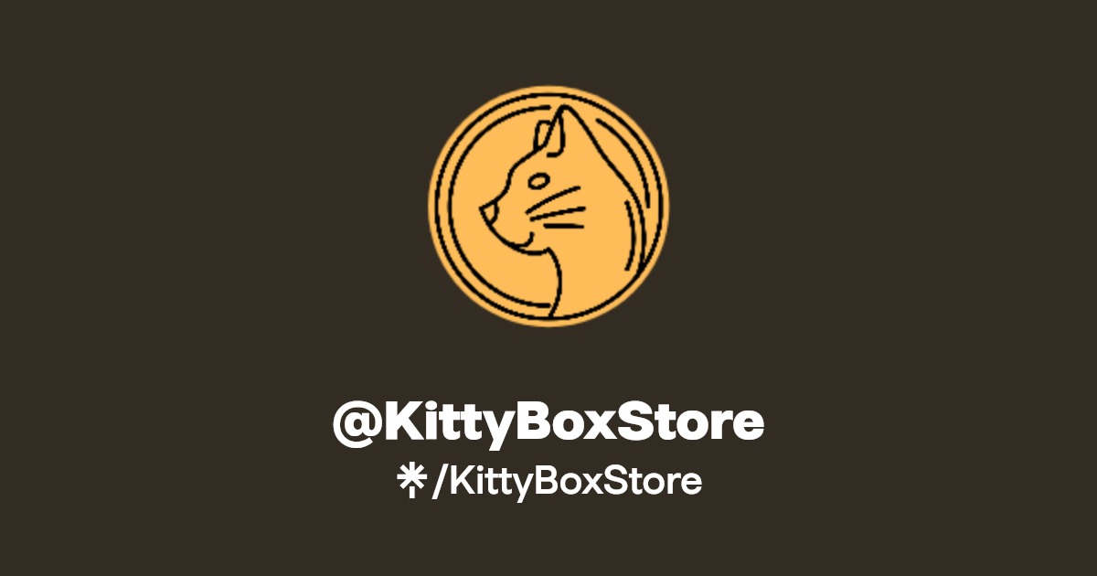 KittyBoxStore Instagram, Facebook Linktree
