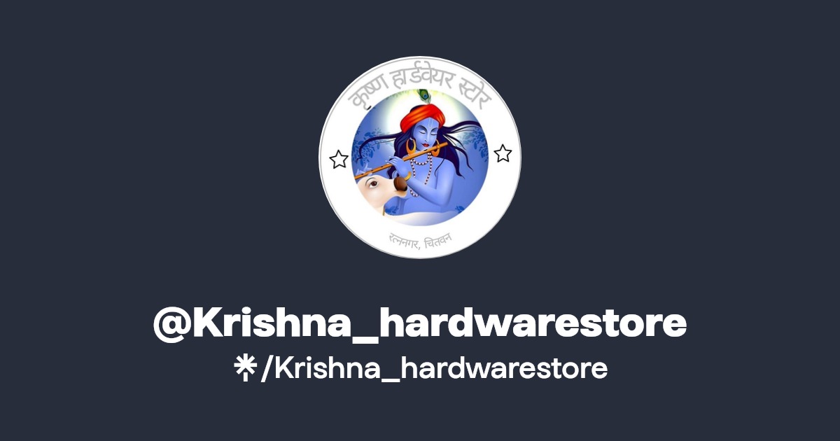 Krishna_hardwarestore Instagram, Facebook Linktree