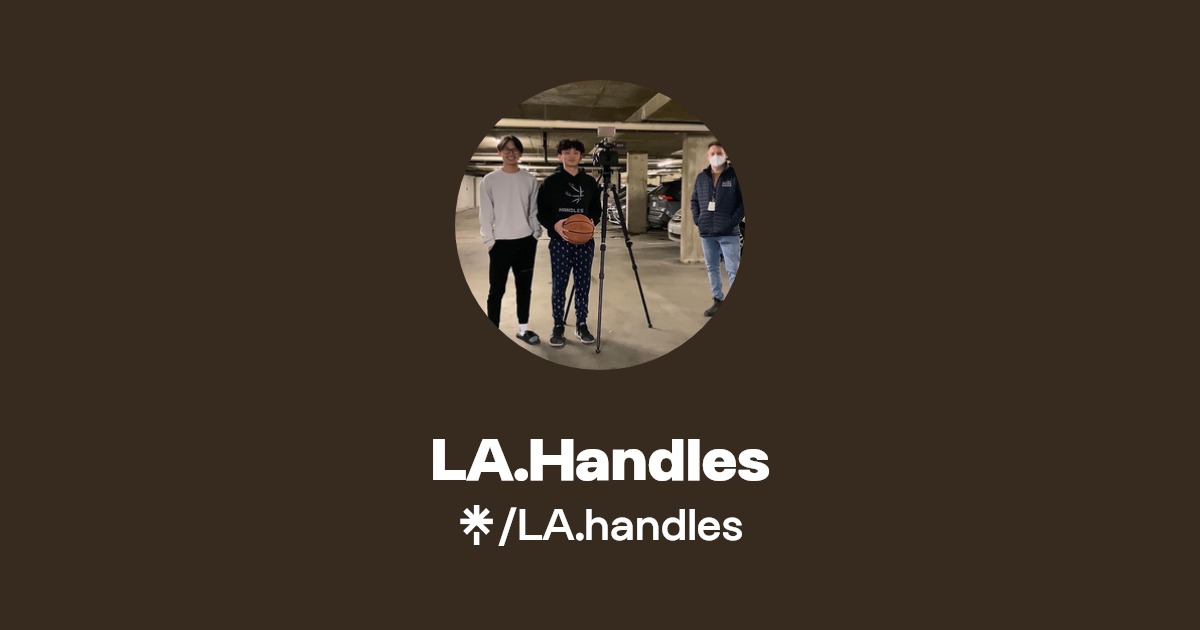 LA.Handles Instagram, TikTok Linktree