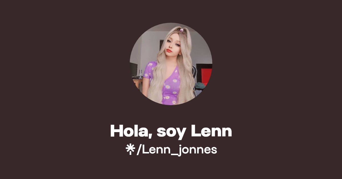 Hola, soy Lenn - Find Hola, soy Lenn Onlyfans - Linktree