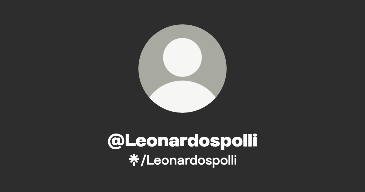 Leonardospolli - Find @Leonardospolli Onlyfans - Linktree