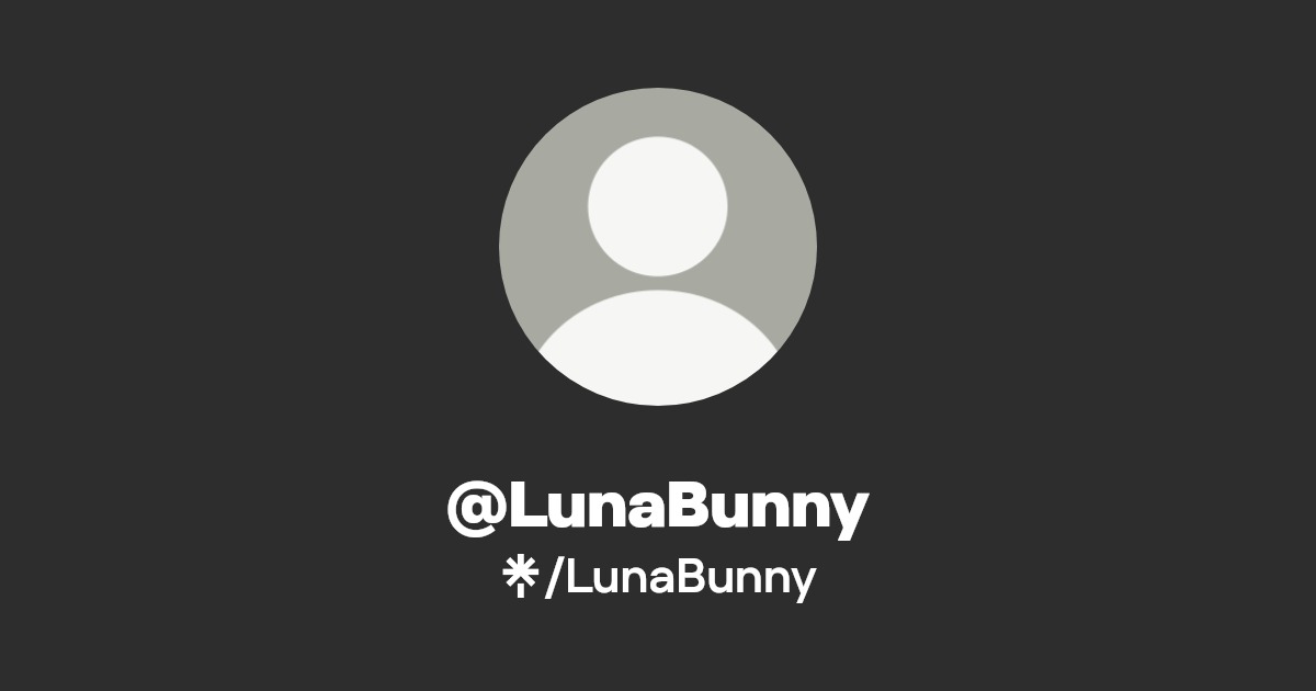 LunaBunny - Find @LunaBunny Onlyfans - Linktree