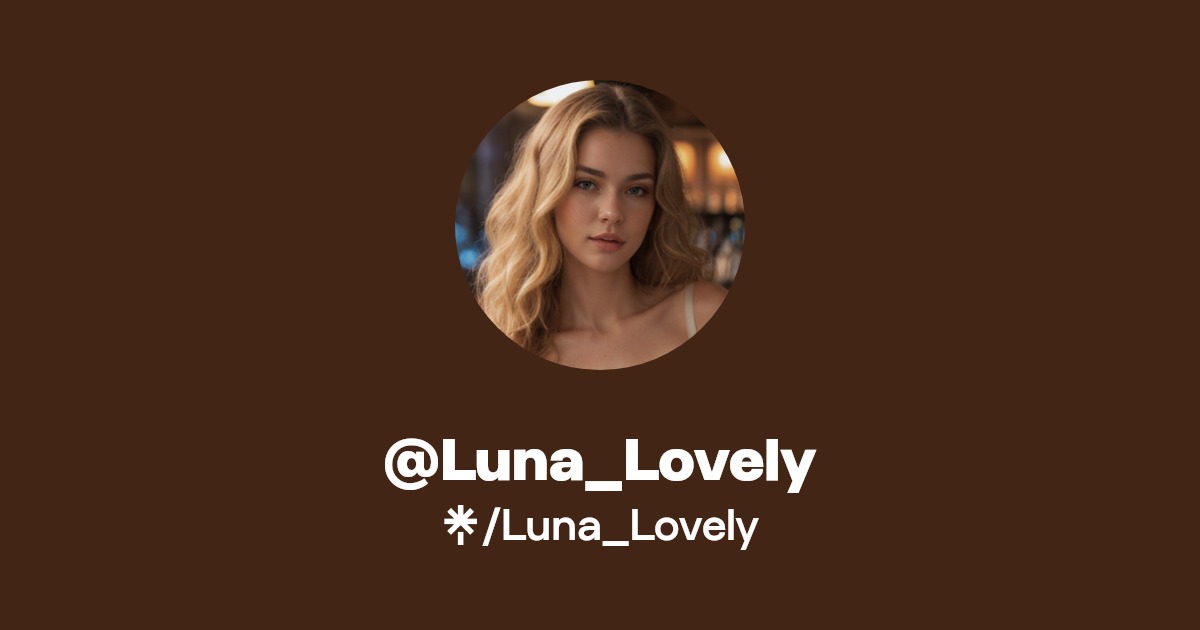 Luna_Lovely | Twitter, Instagram | Linktree