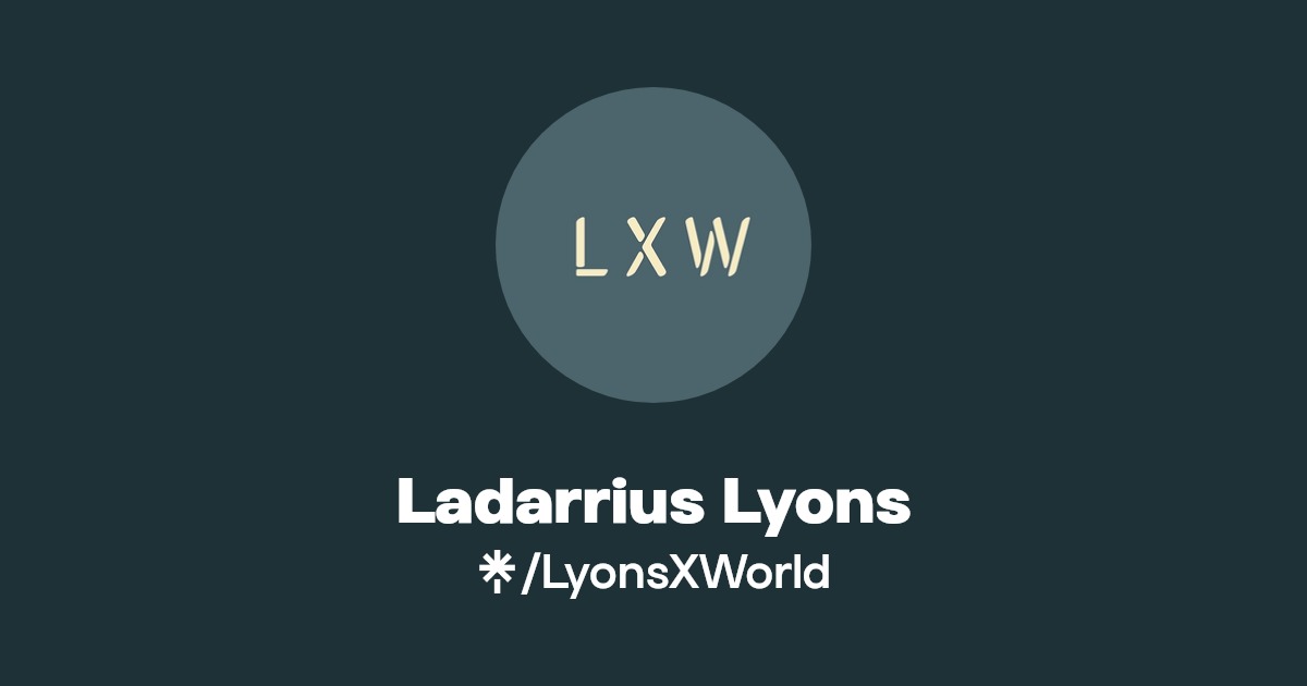 Ladarrius Lyons Linktree