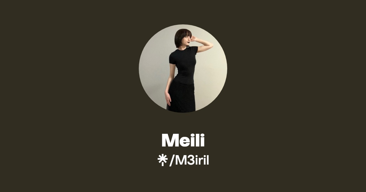 Meili - Find Meili Onlyfans - Linktree