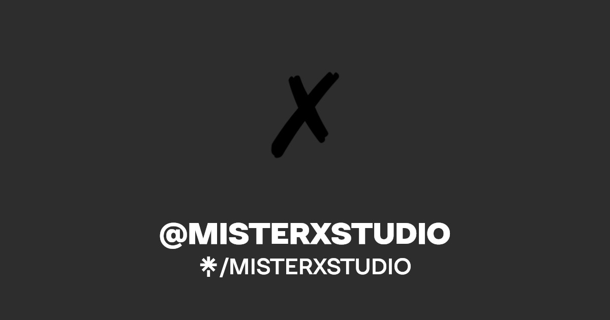 MISTERXSTUDIO Linktree