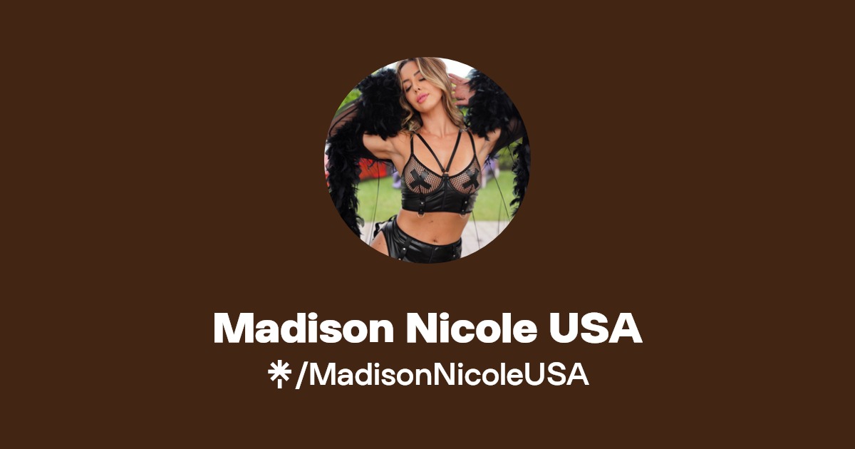 Madison Nicole USA - Find Madison Nicole USA Onlyfans - Linktree