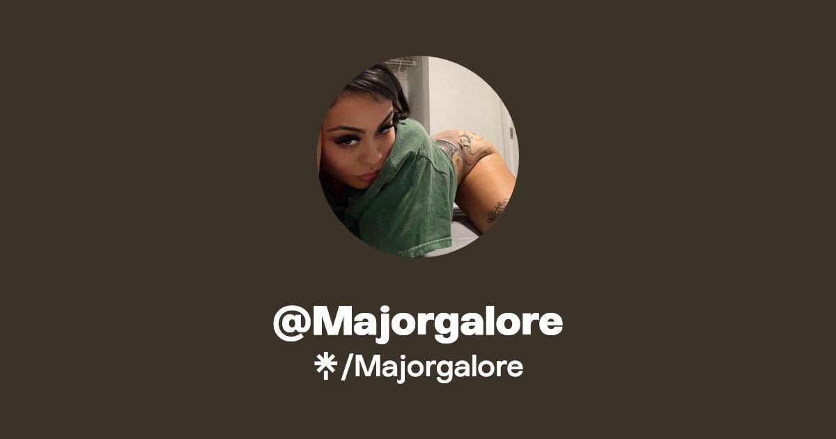 Majorgalore - Listen on YouTube, Spotify - Linktree
