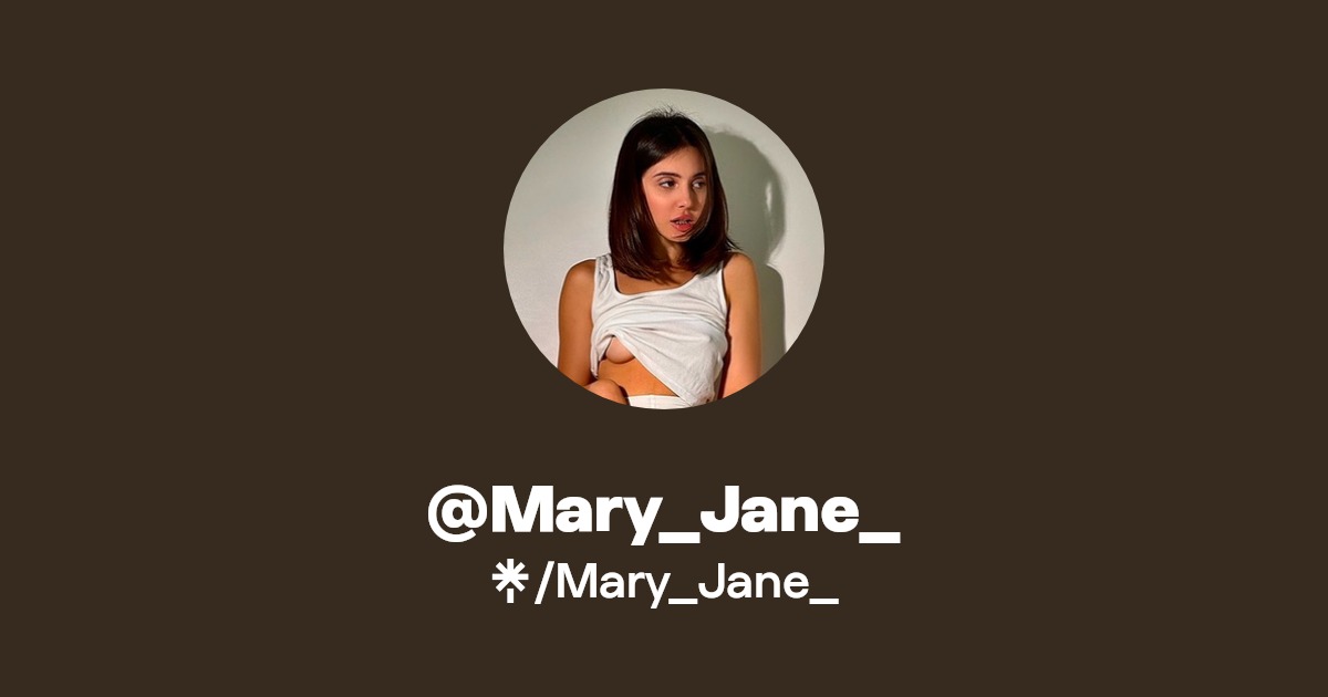 Mary_Jane_ - Find @Mary_Jane_ Onlyfans - Linktree