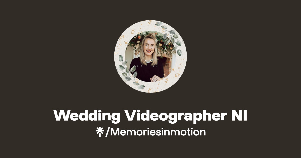 Wedding Videographer NI Instagram, Facebook Linktree