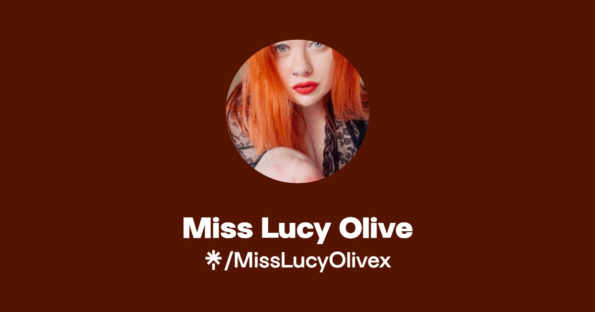 Miss Lucy Olive - Find Miss Lucy Olive Onlyfans - Linktree