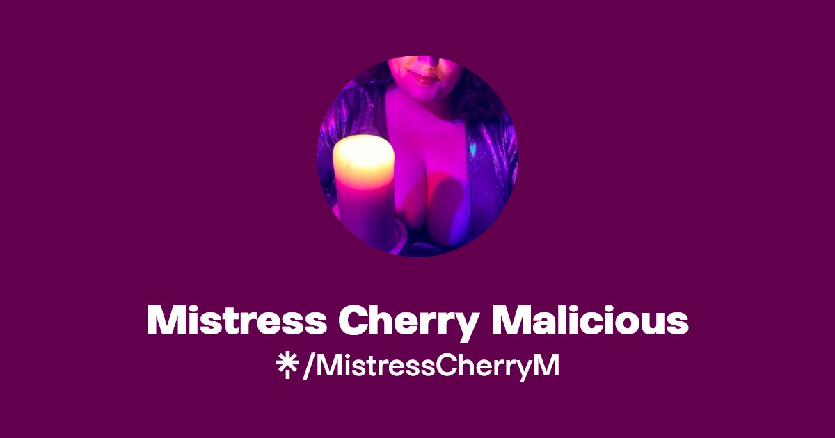 Mistress Cherry Malicious | Twitter, Instagram | Linktree
