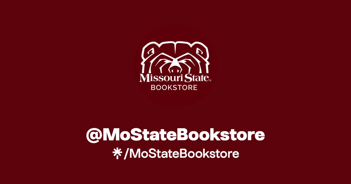 MoStateBookstore Instagram, Facebook Linktree