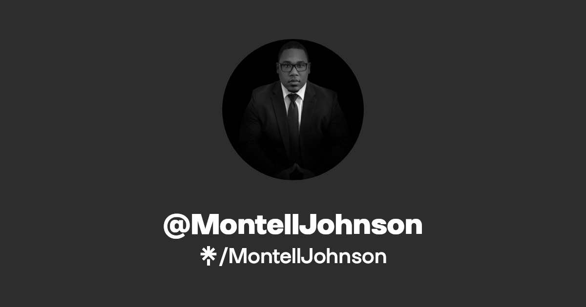 MontellJohnson Instagram, Facebook, TikTok Linktree