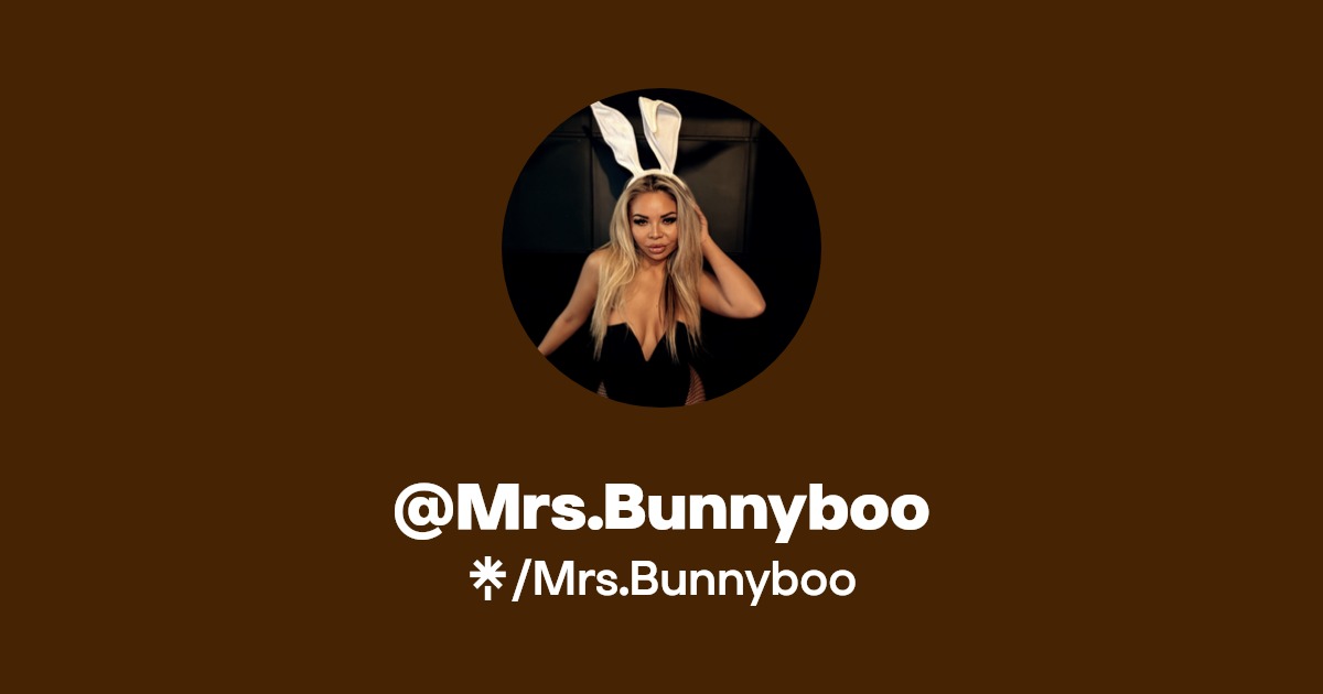 Mrs.Bunnyboo - Find @Mrs.Bunnyboo Onlyfans - Linktree