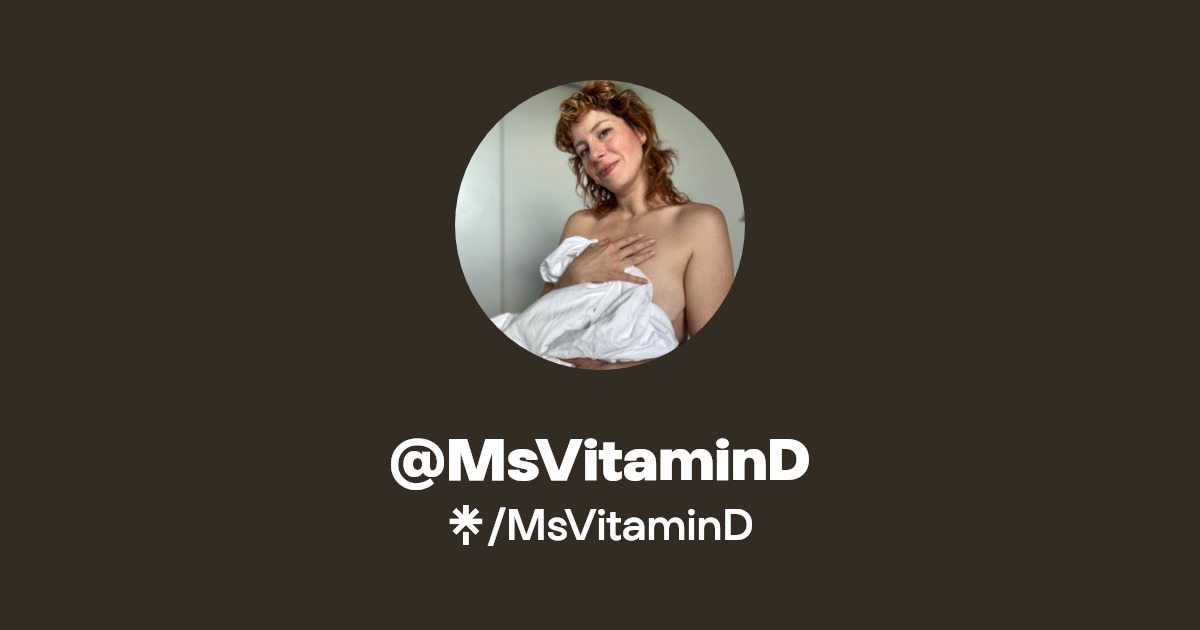 MsVitaminD - Find @MsVitaminD Onlyfans - Linktree
