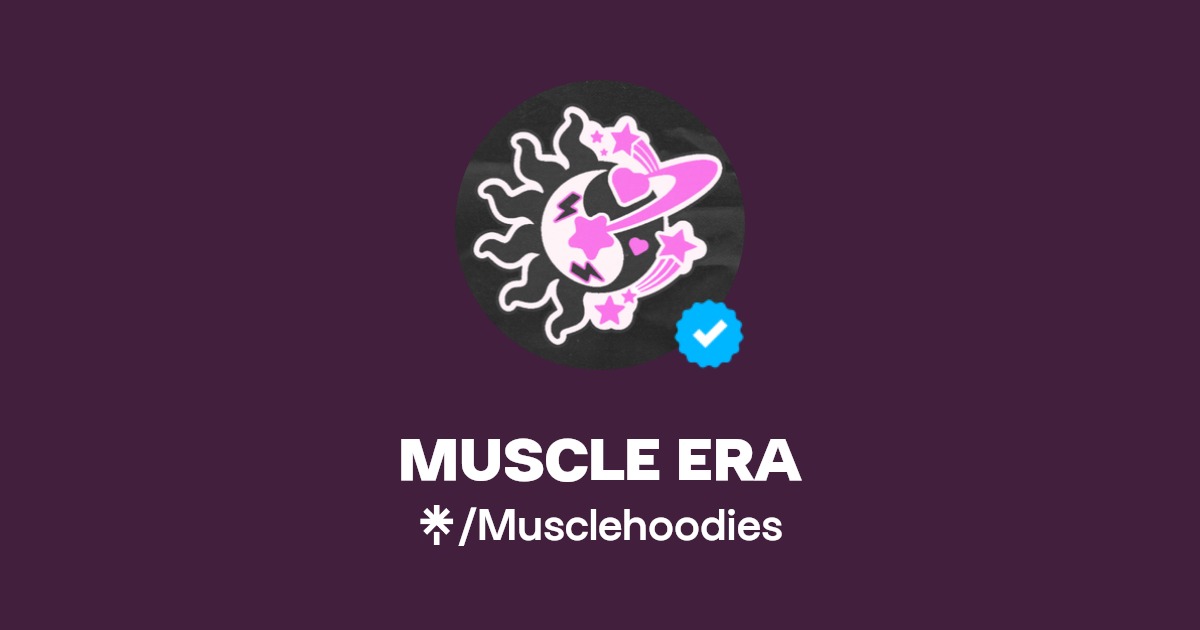 MUSCLE HOODIES Twitter, Instagram, Facebook, TikTok Linktree
