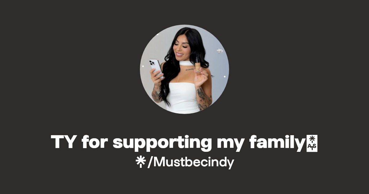 TY for supporting my family🥺 | Instagram, TikTok | Linktree