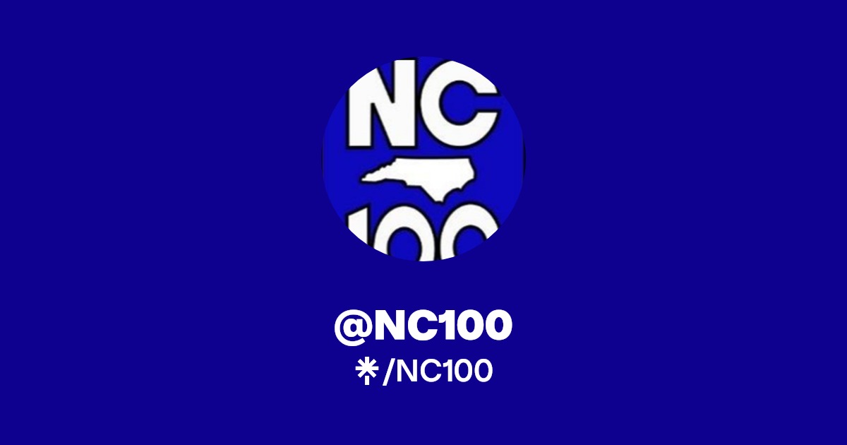 NC100 | Twitter, Instagram, Facebook, TikTok | Linktree