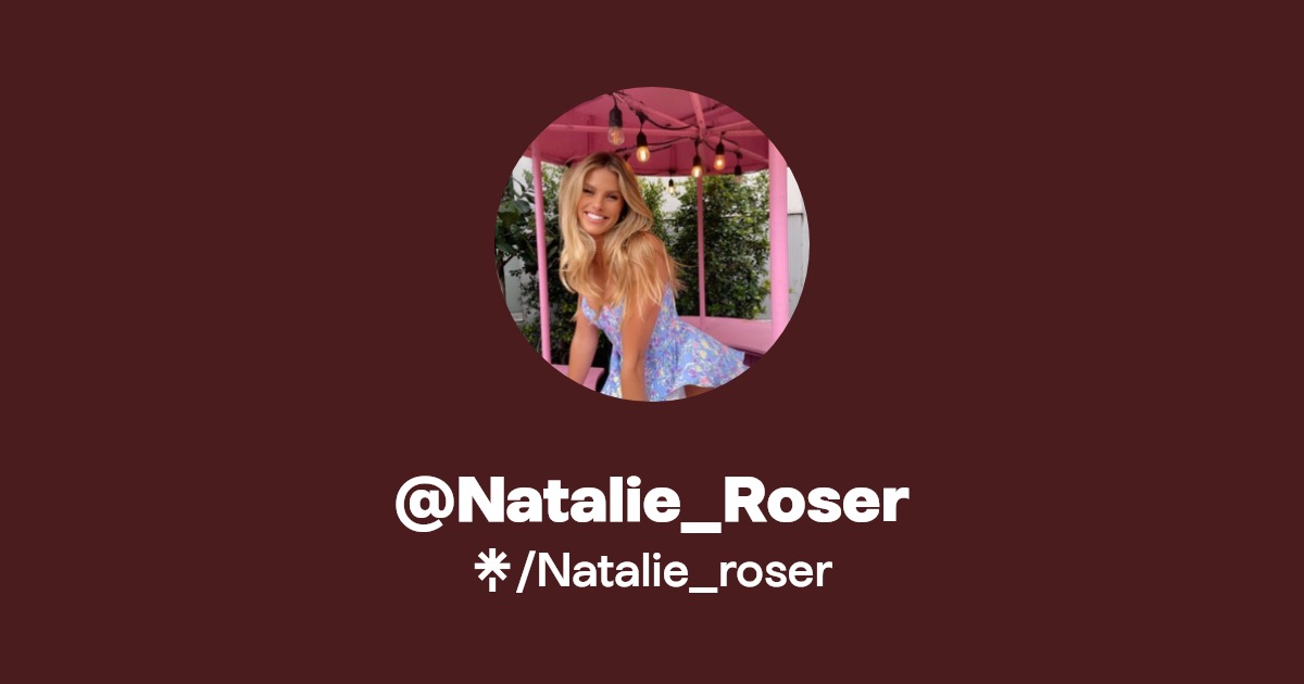 @Natalie_Roser - Find @Natalie_Roser Onlyfans - Linktree