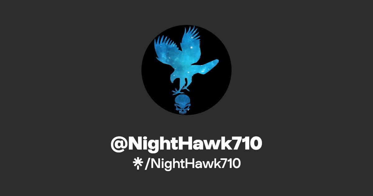 NightHawk710 Instagram, Twitch Linktree