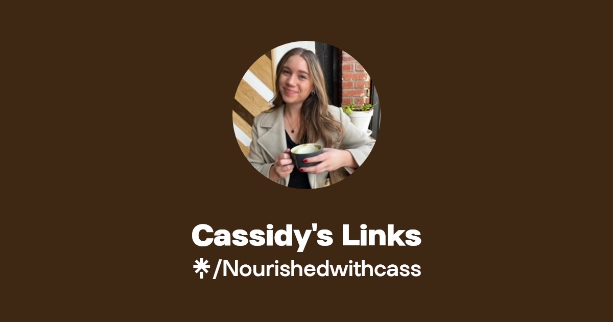 Cassidy's Links Twitter, Instagram, TikTok Linktree