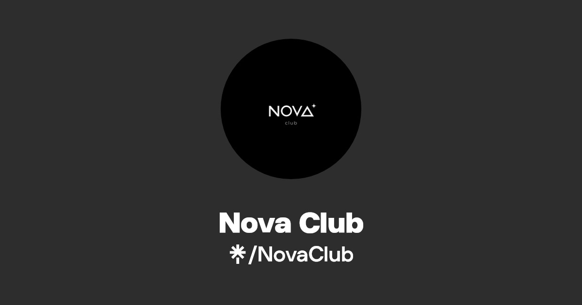 Nova Club Instagram, Facebook, TikTok Linktree