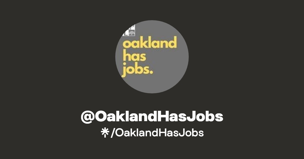 OaklandHasJobs Instagram Linktree