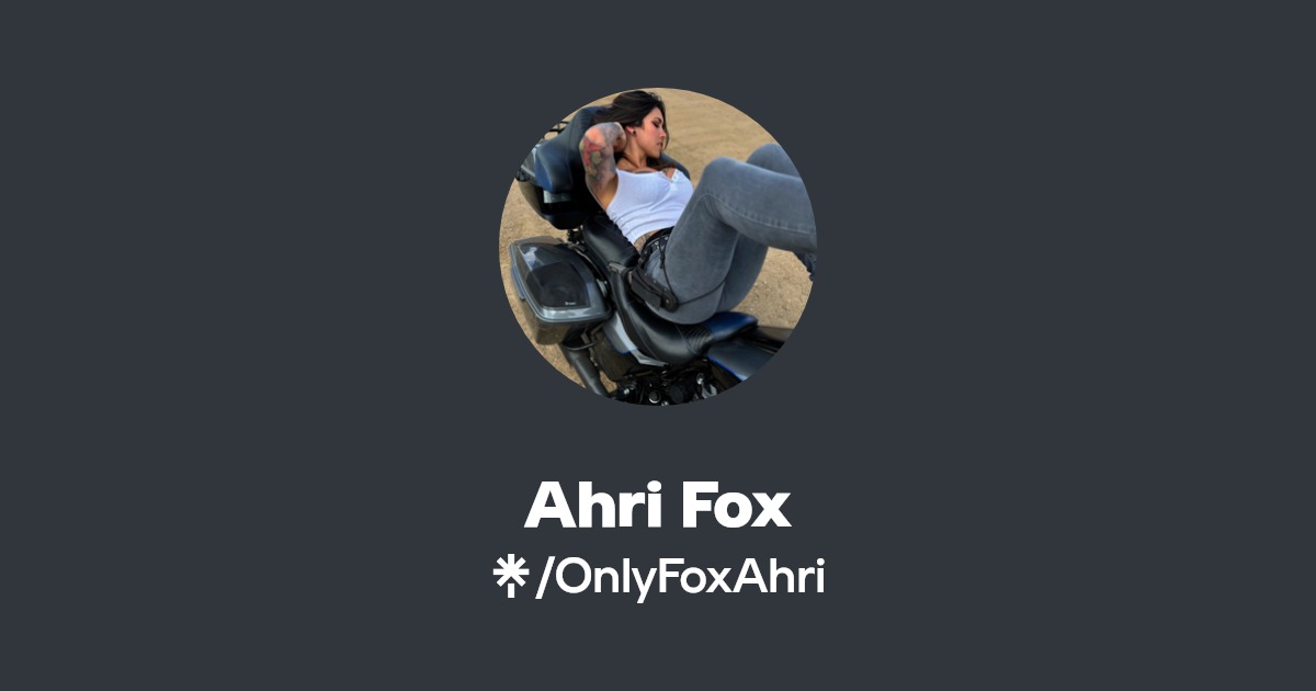 Ahri Fox - Find Ahri Fox Onlyfans - Linktree